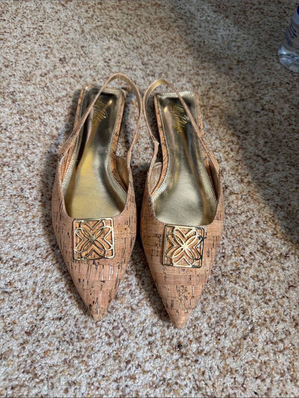 Lilly Pulitzer cork sling back